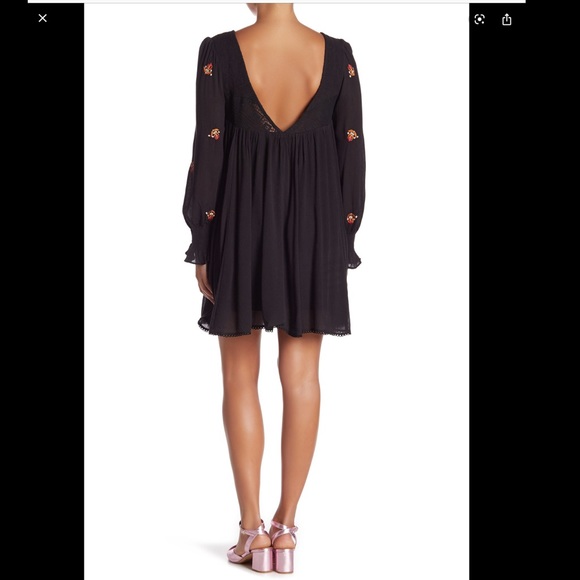 Free People NWT Mojave embroidered mini dress - Picture 4 of 8